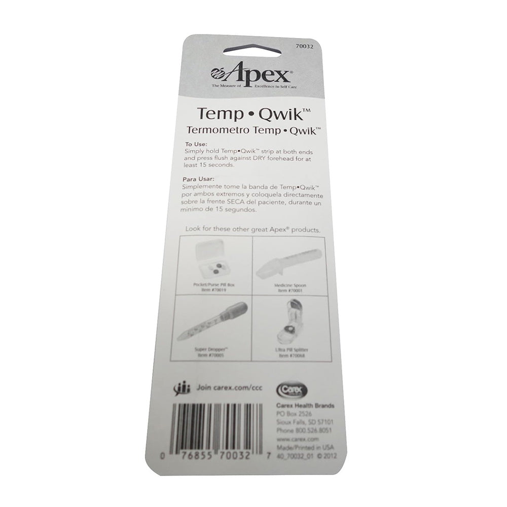 Apex Temp-Quik Forehead Strip Thermometer