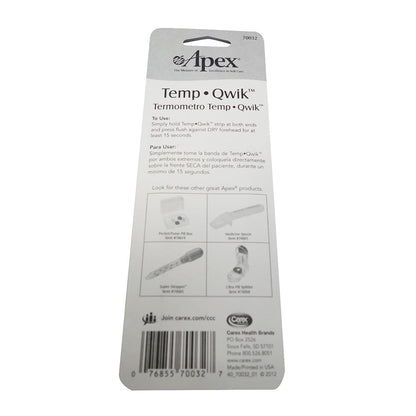 Apex Temp-Quik Forehead Strip Thermometer