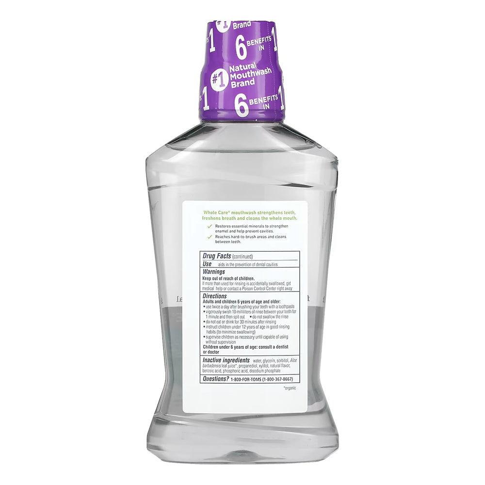 Tom'S Of Maine Whole Care Mouthwash, Fresh Mint, 16 Oz