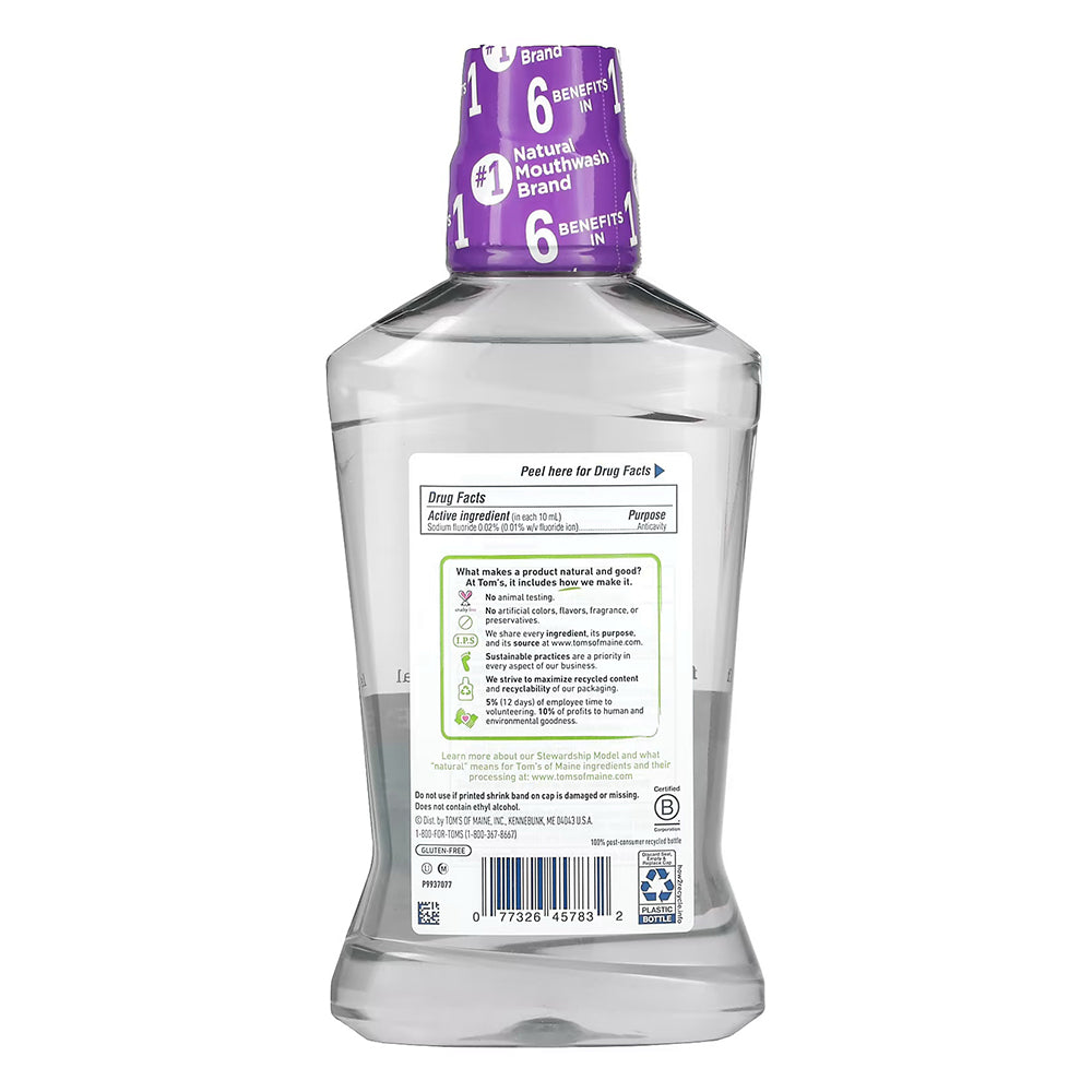 Tom'S Of Maine Whole Care Mouthwash, Fresh Mint, 16 Oz
