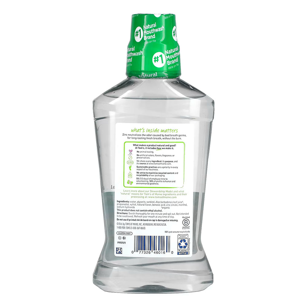 Tom'S Of Maine Long Lasting Wicked Fresh Mouthwash, Cool Mountain Mint 16 Oz