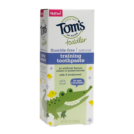 Tom'S Of Maine Toddler Fluoride Free Training Toothpaste, Mild Fruit 1.75 Oz