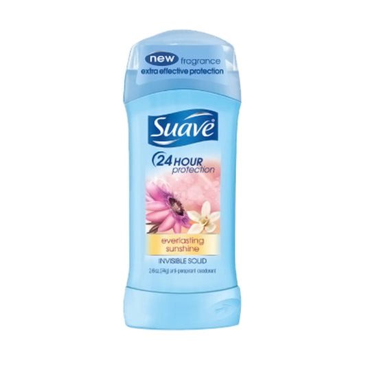 Suave 24Hr Protection Invisible Solid Everlasting Sunshine Deodorant - 2.6 Oz