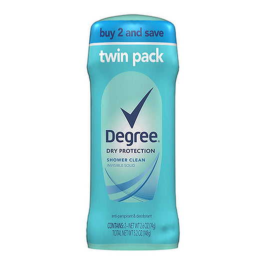 Degree Women Dry Protection Antiperspirant Deodorant, Shower Clean - 2.6 Oz, 2 Each
