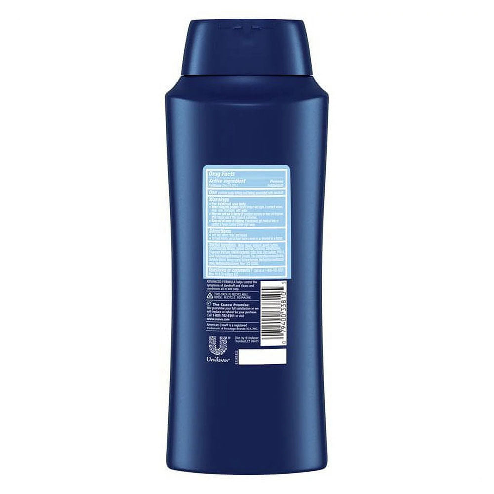 Suave Men 2 In 1 Antidandruff Shampoo And Conditioner Classic Clean 28 Oz