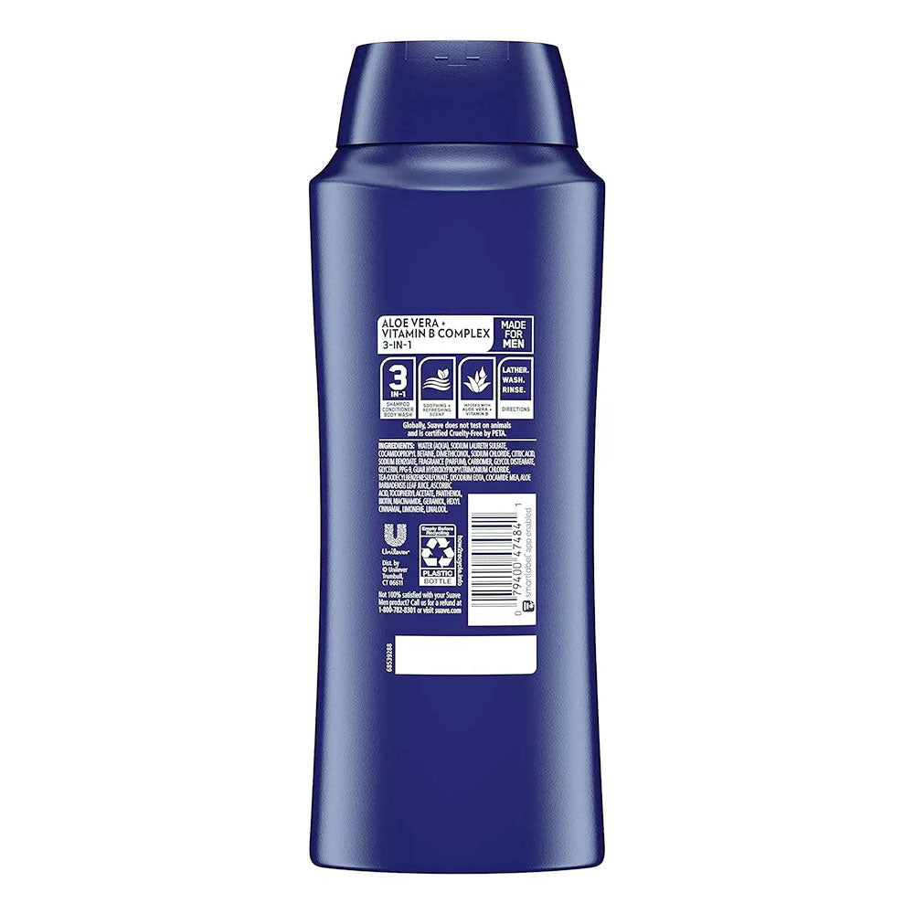 Suave Men Shampoo, Conditioner, Body Wash ,28 Oz