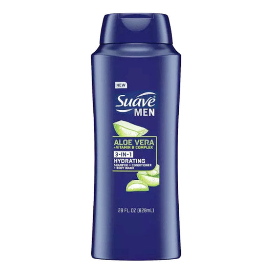 Suave Men Shampoo, Conditioner, Body Wash ,28 Oz