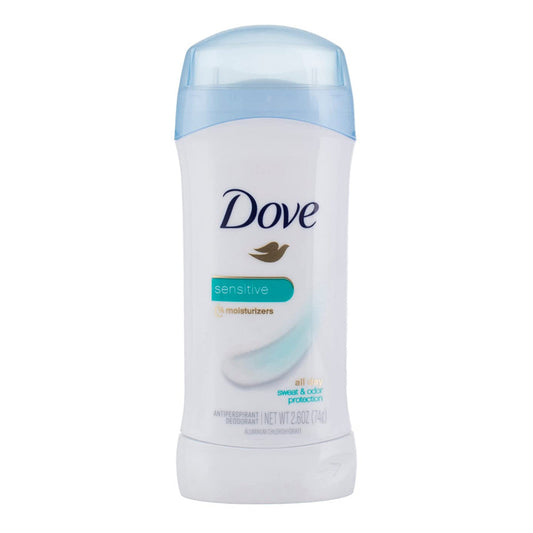 Dove Invisible Solid Antiperspirant Deodorant Stick Sensitive, 2.6 Oz