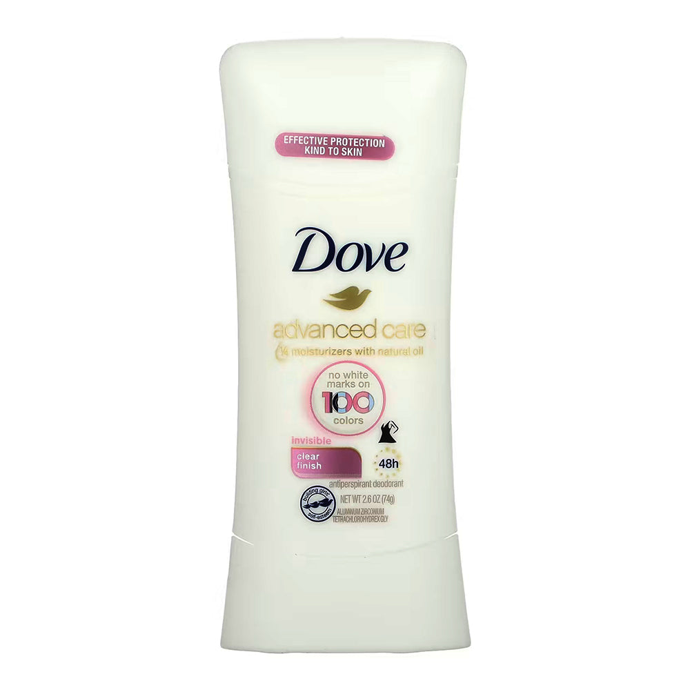 Dove Invisible Advanced Care Antiperspirant Deodorant, Clear Finish, 2.6 Ounce