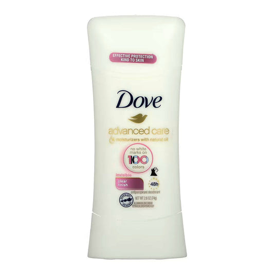 Dove Invisible Advanced Care Antiperspirant Deodorant, Clear Finish, 2.6 Ounce