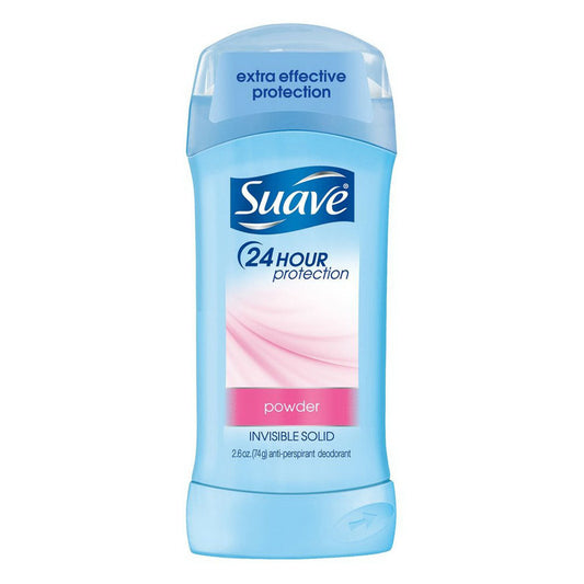 Suave Invisible Solid Baby Powder For Women, 2.6 Oz