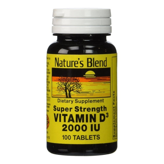 Natures Blend Vitamin D3 2000 Iu Super Strength - 100 Tablets