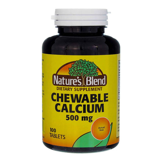 Nature'S Blend Calcium Chewable Bavarian Cream 500 Mg 100 Tabs