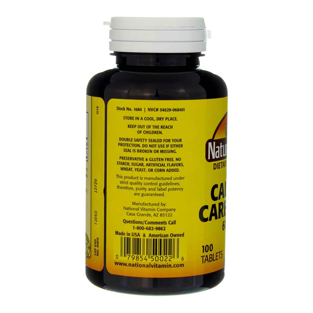 Natures Blend Pure Calcium Carbonate 600 Mg - 100 Tablets