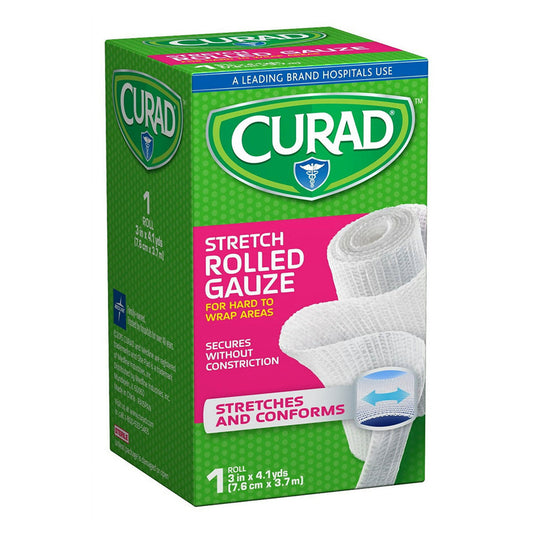 Curad Cotton Bandage Roll, 3 Inch, 1 Ea