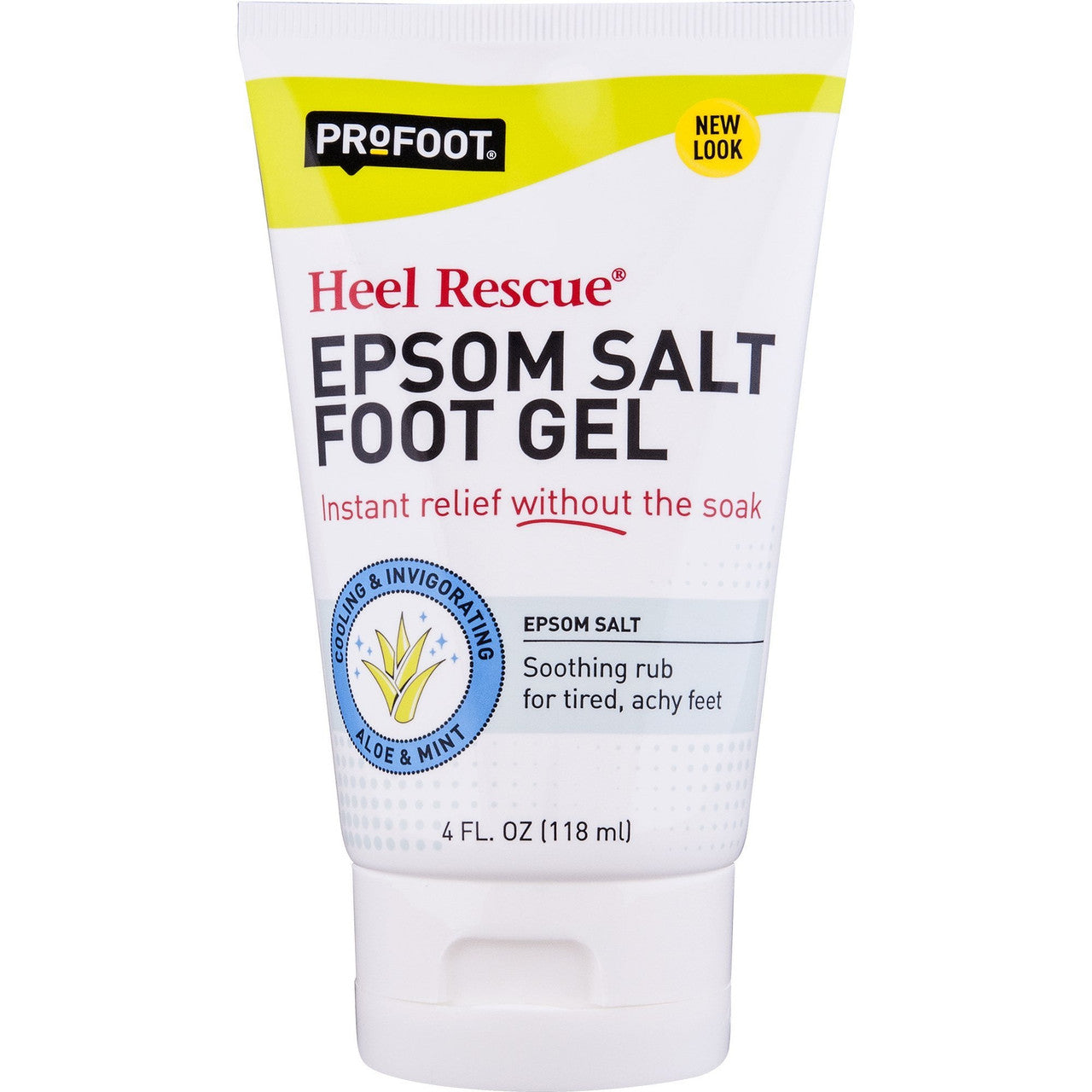 Profoot Heel Rescue Epsom Salt Foot Gel with Aloe Vera And Mint, 4 Oz