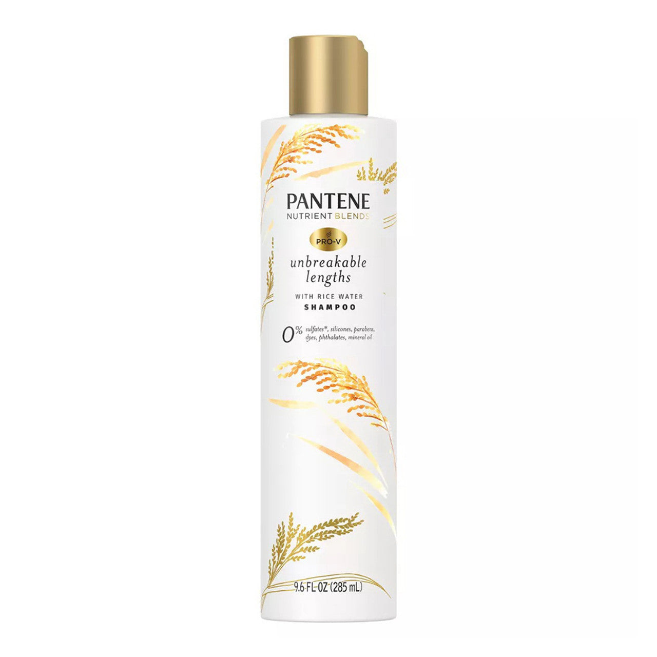 Pantene Pro V Nutrient Blends Unbreakable Lengths Shampoo, Rice Water, 9.6 Oz