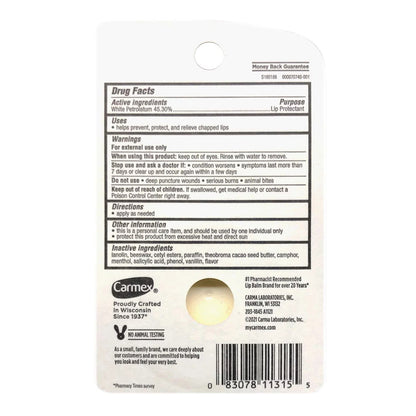 Carmex The Original Lip Balm, .25Oz
