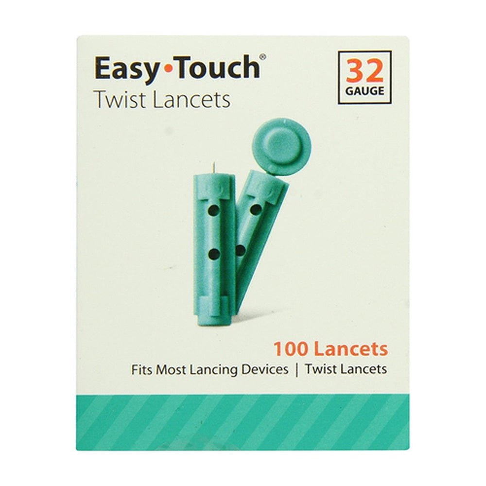 Easy Touch 32G Twist Lancets - 100 Ea