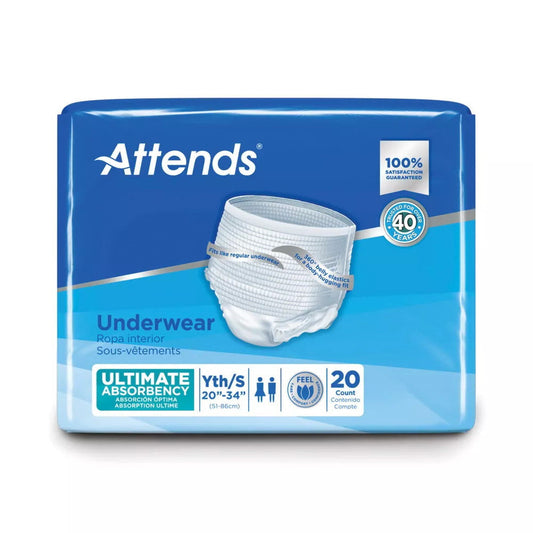 Attends Pull-On Underwear Super Plus Absorbency With Leakage Barriers - 20 Ea