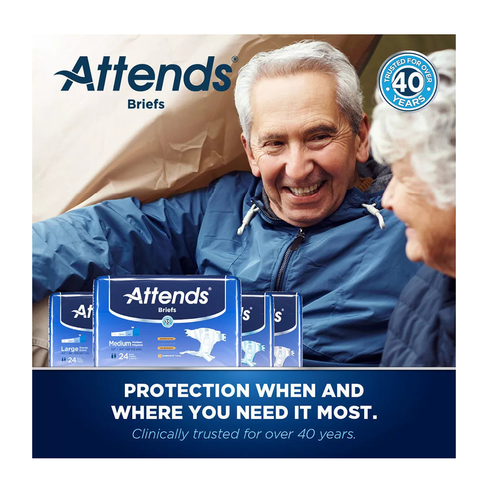 Attends Breathable Extra Absorbent Briefs Extra Small - 24 Ea