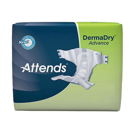 Attends Dermadry Advance Brief Fits Up To 70 Inch Waist, Xxl- 12 Ea