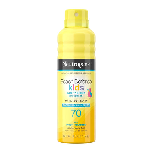 Neutrogena Beach Defense Kids Sunscreen Spray Broad Spectrum Spf 70, 6.5 Oz