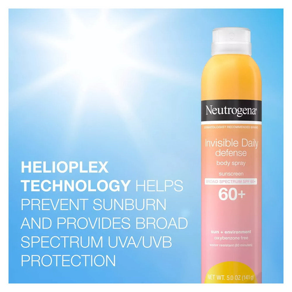 Neutrogena Invisible Daily Defense Sunscreen Spray - Spf 60 - 5Oz