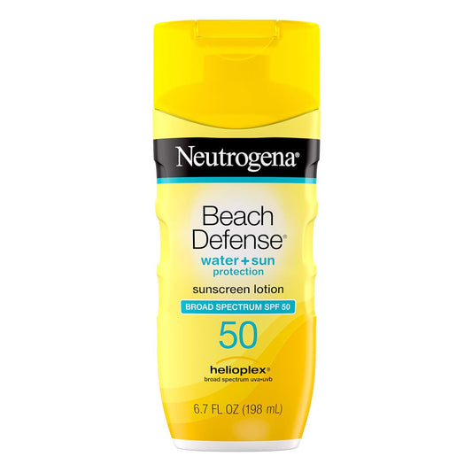 Neutrogena Beach Defense Water Resistant Sunscreen Body Lotion Spf 50
