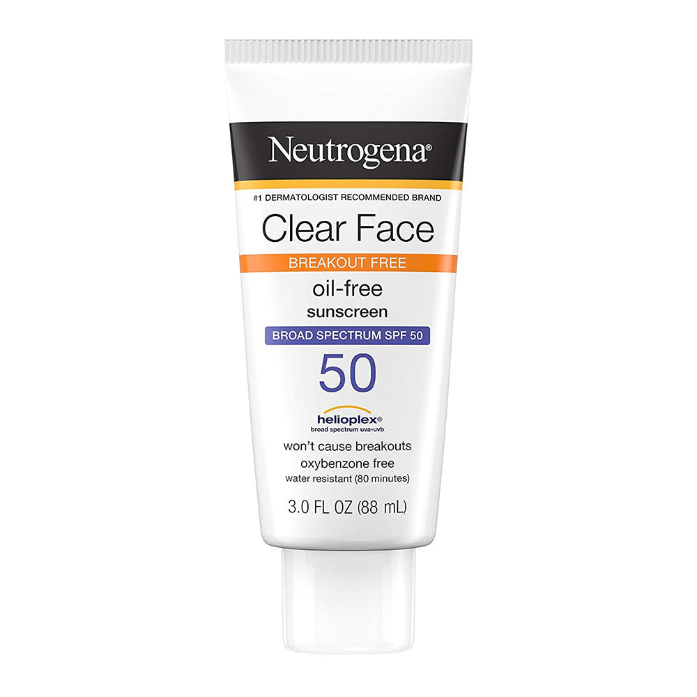 Neutrogena Clear Face Liquid Lotion Sunscreen With Spf 50 - 3 Oz