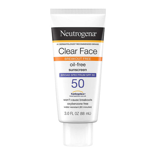 Neutrogena Clear Face Liquid Lotion Sunscreen With Spf 50 - 3 Oz