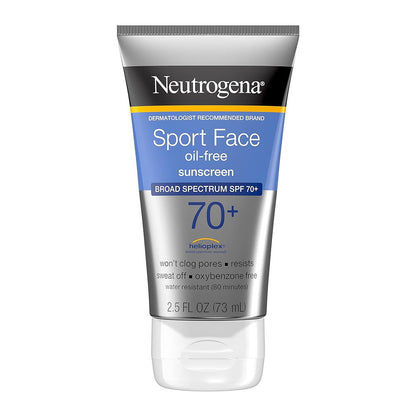 Neutrogena Sport Face Sunscreen Lotion Spf 70+ 2.50 Oz