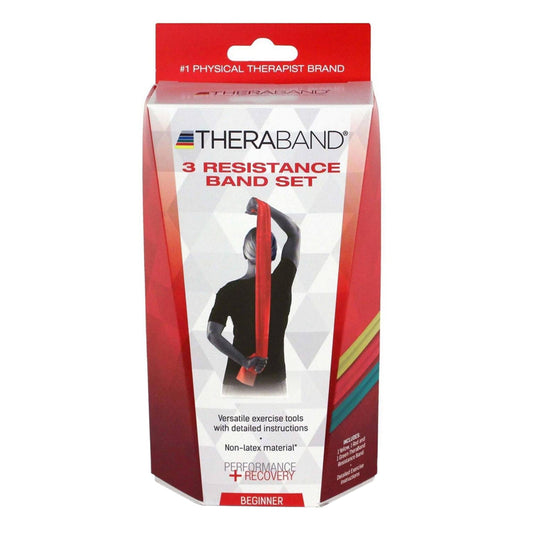 Thera-Band Latex-Free Resistance Bands 3-Pack, Beginner 1 Ea