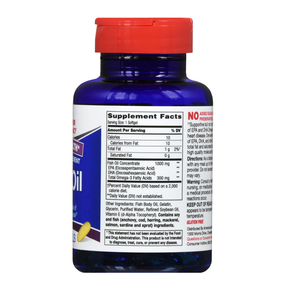 Gnb Mega Omega-3 Fish Oil Supplement , 60 Softgels