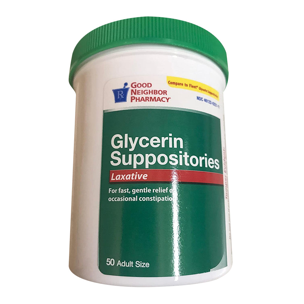 Good Neighbor Pharmacy Glycerin Suppositories Laxative Adult - 50 Ct