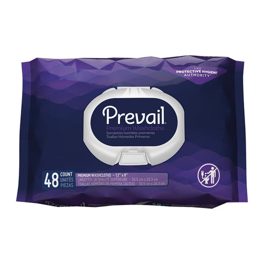 Personal Wipe Prevail Soft Pack Aloe Chamomile Vitamin E Scented - 48 Ea