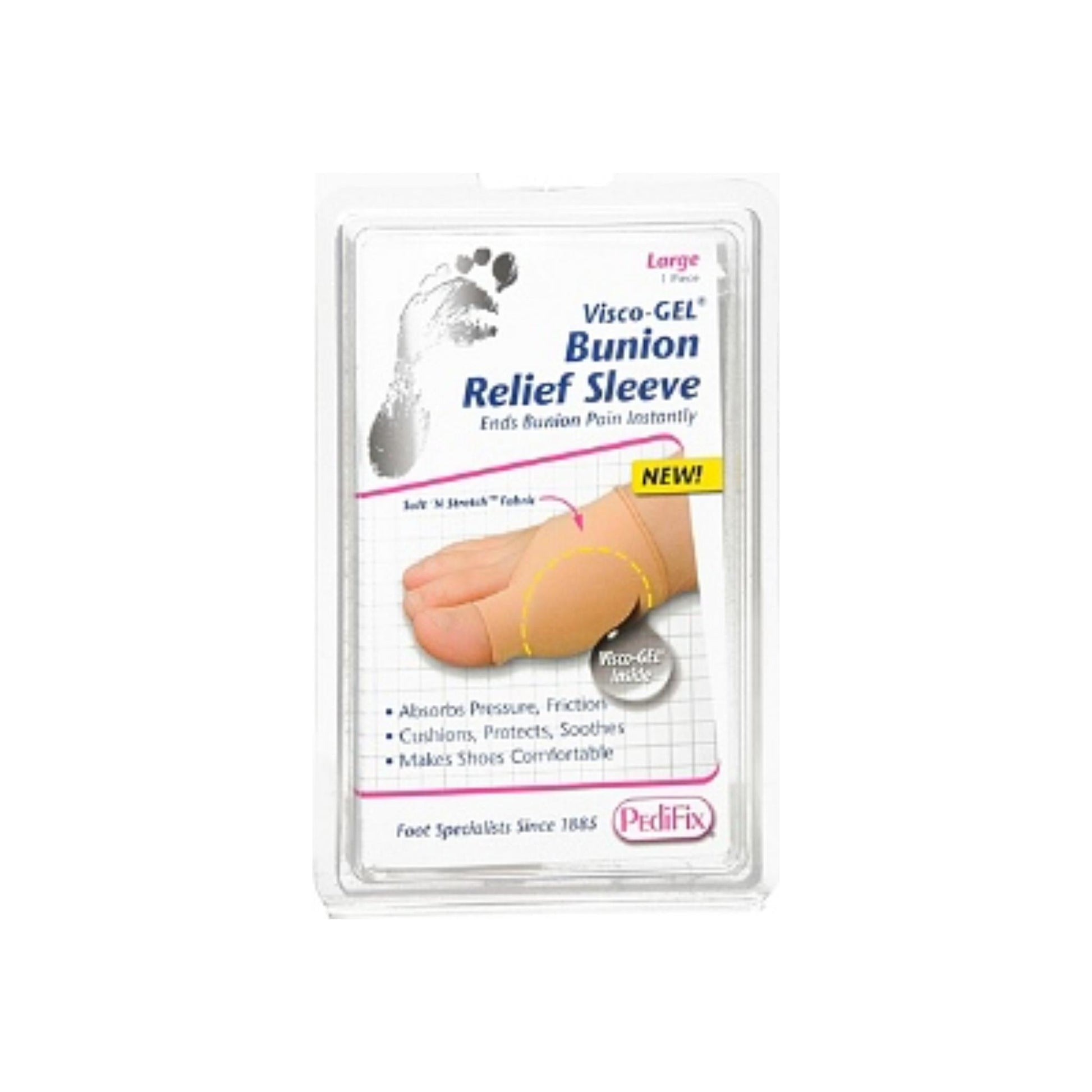 Pedifix Visco-Gel Bunion Relief Sleeve, Large 1 Ea