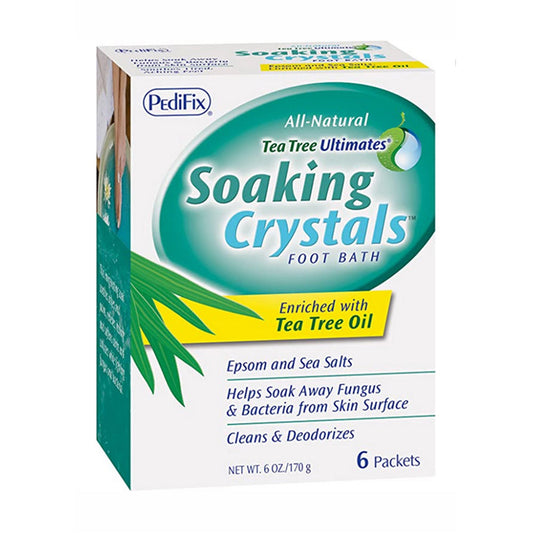 Pedifix Tea Tree Ultimates Soaking Crystals Foot Bath 6 Packets, 1 Ounce1