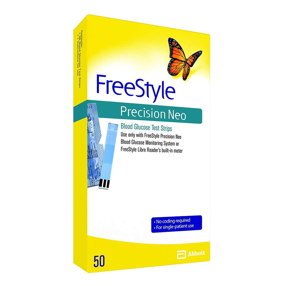 Freestyle Precision Neo Blood Glucose Test Strips, 50 Strips