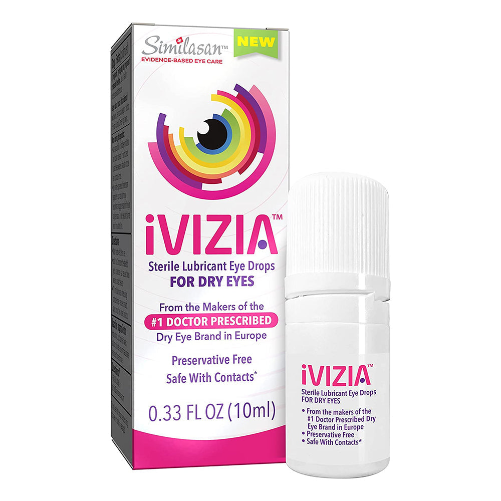 Ivizia Sterile Lubricant Eye Drops For Dry Eyes - 0.33 Fl Oz
