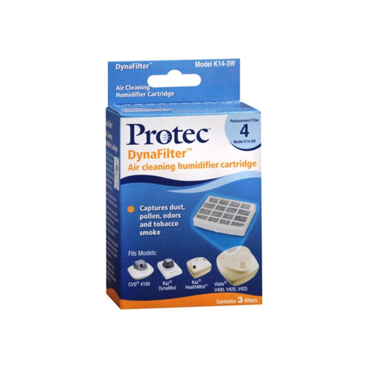 Protec Dynafilter Air Cleaning Humidifier Cartridge 3 Pack 3 Each