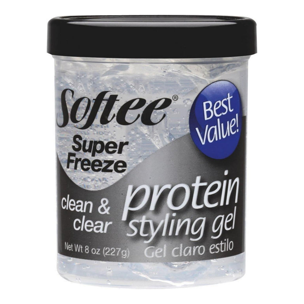 Softee Super Freeze Protein Styling Gel 8 Oz