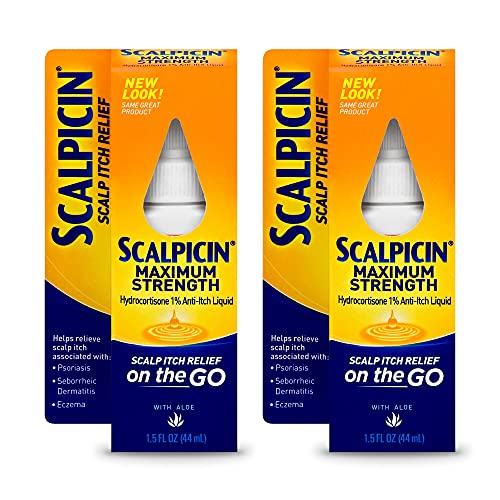 Scalpicin Maximum Strength Scalp Itch & Dandruff Relief Treatment, 1.5 Fl Oz, Travel Size