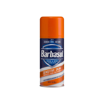 Barbasol Thick & Rich Shaving Cream, Sensitive Skin 10 Oz