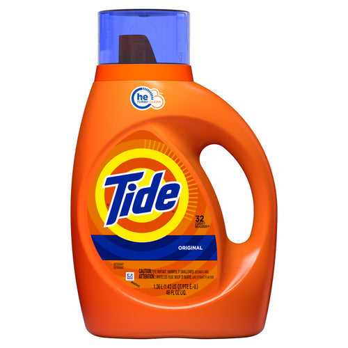 Tide 40212 Laundry Detergent He Original Scent Liquid 46 Oz