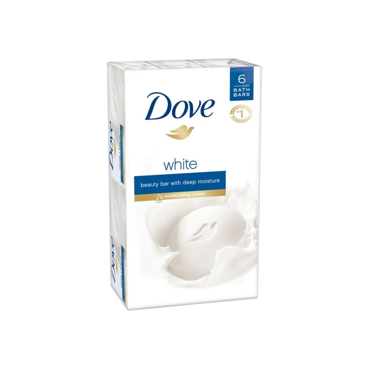 Dove Beauty Bar White 4 Oz, 6 Bar