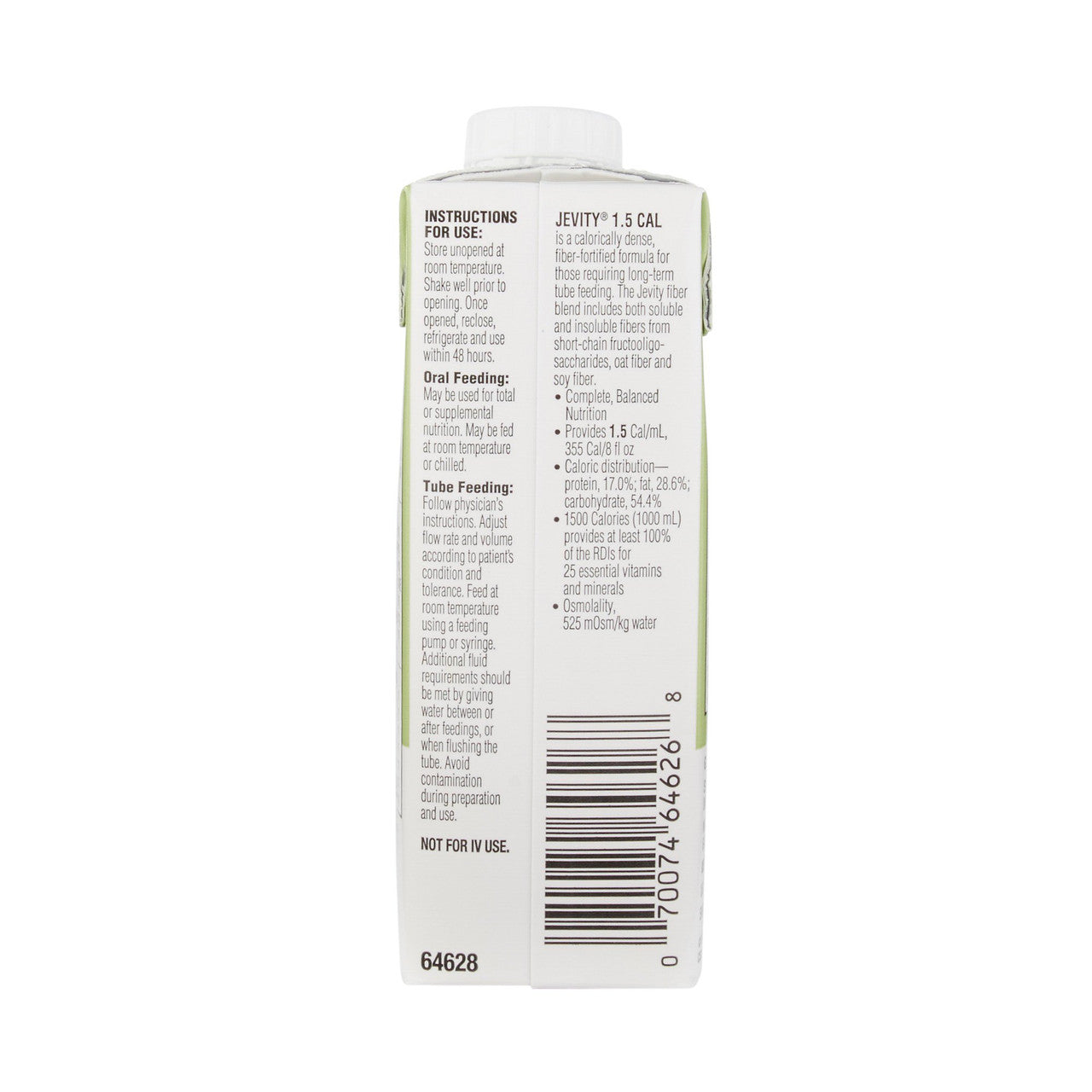 Jevity 1.5 Cal with Fiber Unflavored Tube Feeding Formula 8 oz