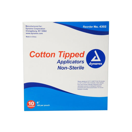 Dynarex Cotton Tipped Applicators 6 Inch 1000 Ea