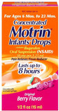 Motrin Concentrated Infants' Drops Pain Reliever/Fever Reducer, Berry Flavor 0.50 Oz