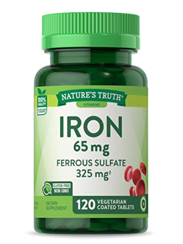 Nature'S Truth Iron Supplement Tablets, 65 Mg, 120 Count